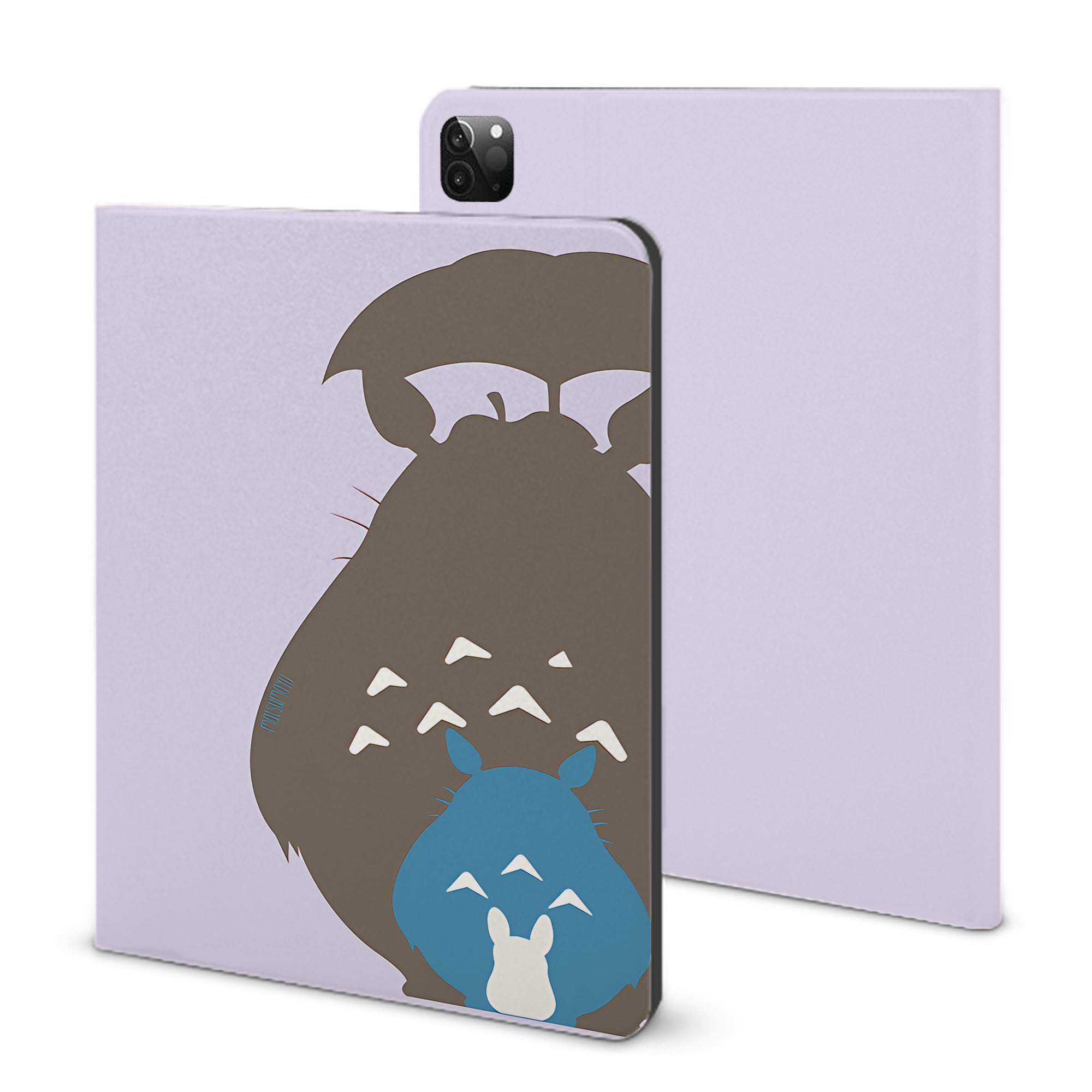 （画像用） となりのトトロ 草壁メイ 草壁サツキ My Neighbor Totoro Satsuki Kusakabe Mei Kusakabe IPadケース ペンホルダー付き ブックスタイルデザイン